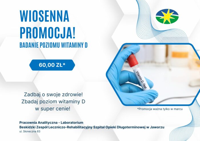 Wiosenna promocja na badanie poziomu witaminy D
